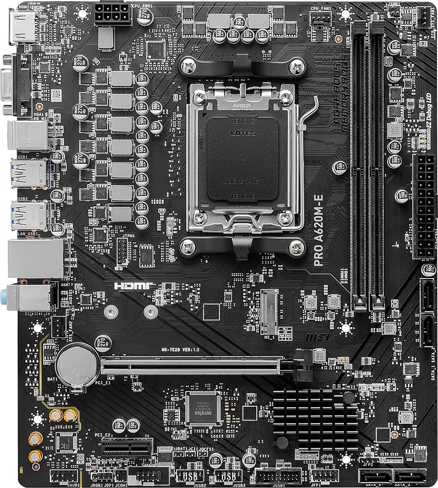 Amazon.co.jp: MSI マザーボードPRO A620M-E Ryzen 7000